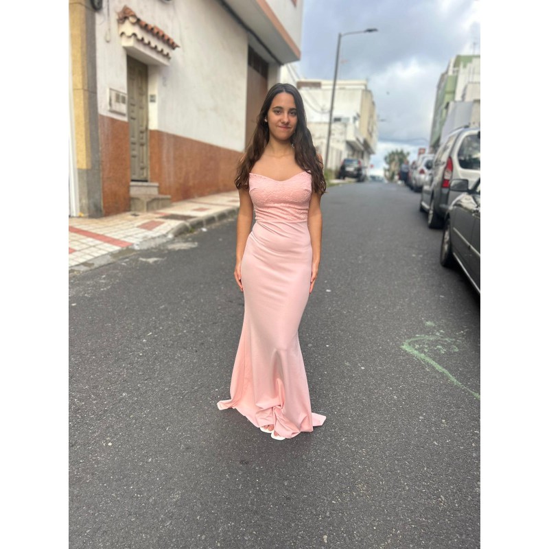 VESTIDO BARDOT ROSA