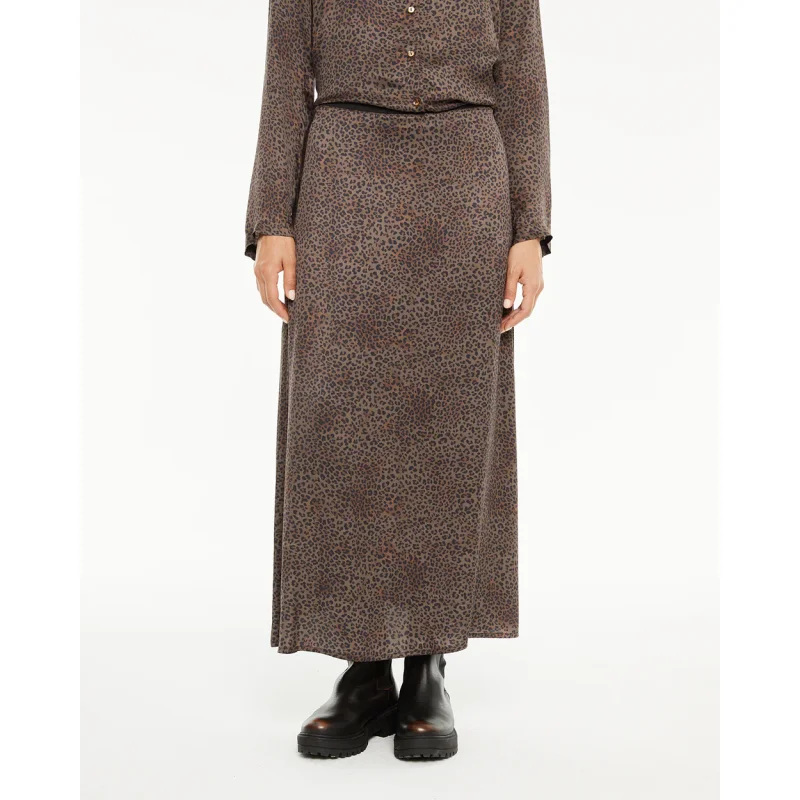 FALDA MIDI ANIMAL PRINT