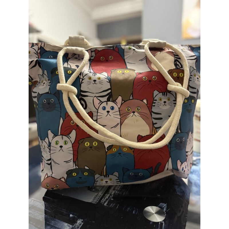BOLSO  DE PLAYA GATOS