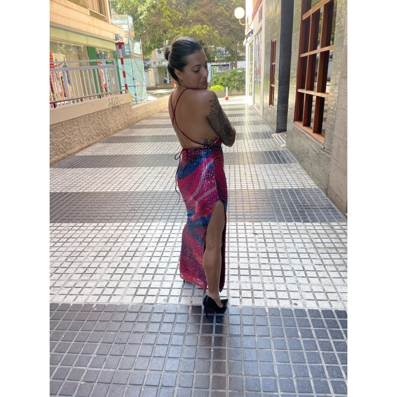 VESTIDO LENTEJUELAS COLORES